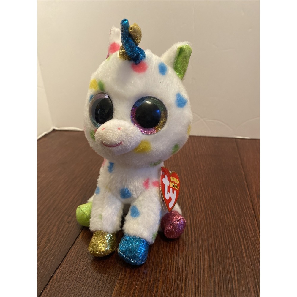 TY Beanie Boos 'Harmonie' Unicorn Stuffed Animal Plush 6"  NEW WITH‎ TAGS